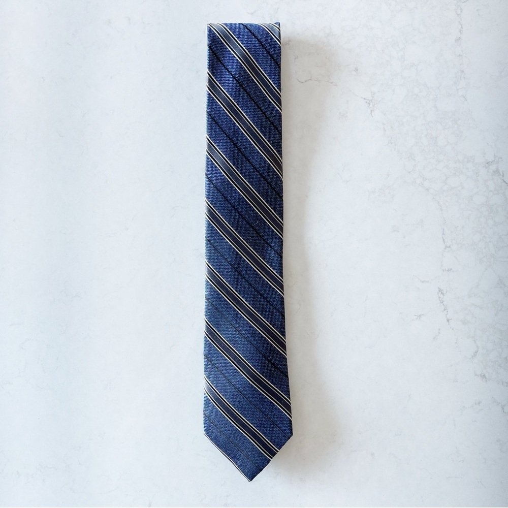 Joseph Abboud Men’s‎ Blue Striped 100% Silk Tie